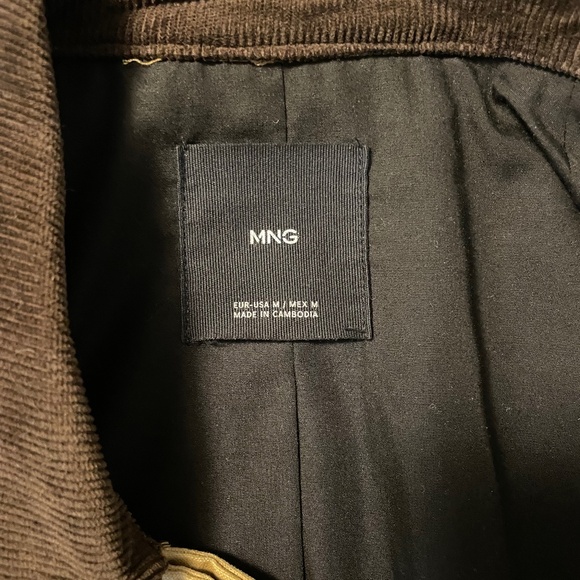 Mango Tan Utility Jacket with Brown Collar - Picture 3 of 3